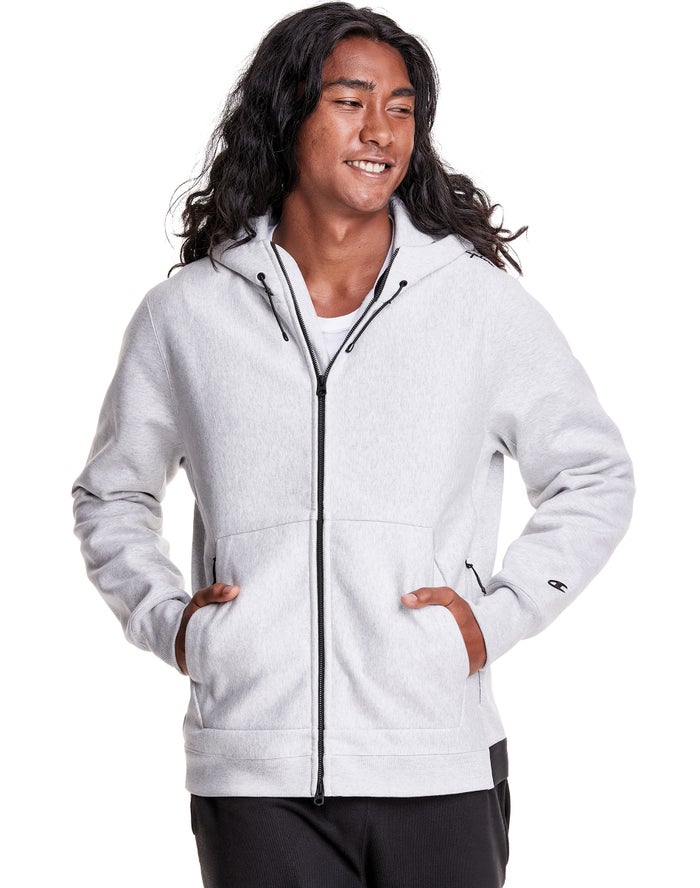 Champion Defender Series Reverse Weave® Stormshell Full Zip Hoodie Heren - Grijs - Belgie 8493QYZXF